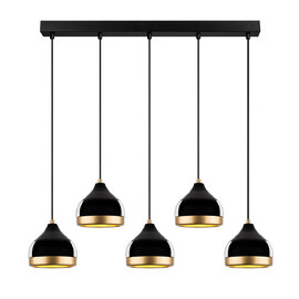 Yildo 5 Light Metal Ceiling Pendant Light in Black