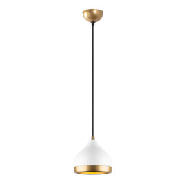 Yildo Metal Ceiling Pendant Light in White and Gold