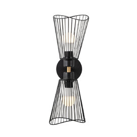 Zeyno Metal Wall Light in Black