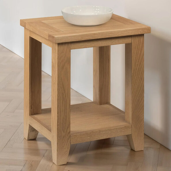 Aaralyn Wooden Lamp Table - Brown