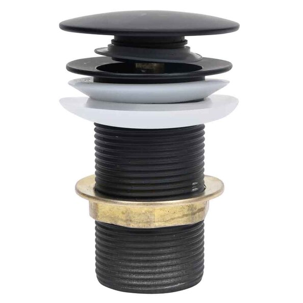 Abbotsford Un-Slotted Pop-Up Basin Waste - Black