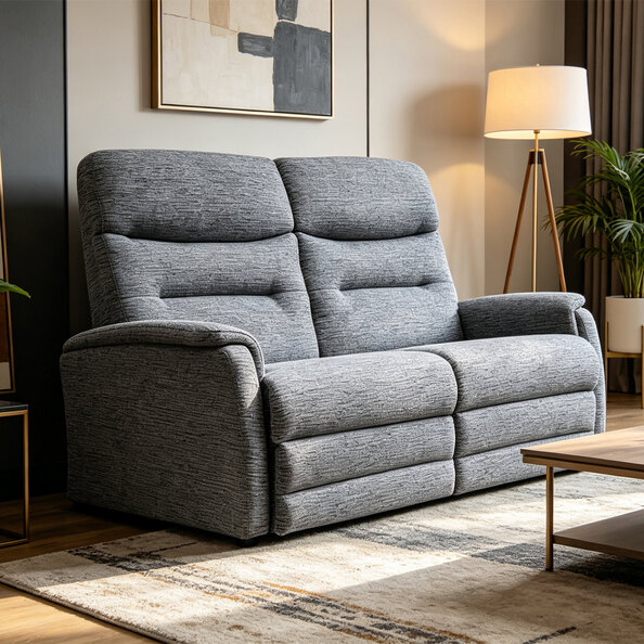 Ainsley Fabric 2 Seater Sofa in Stratus