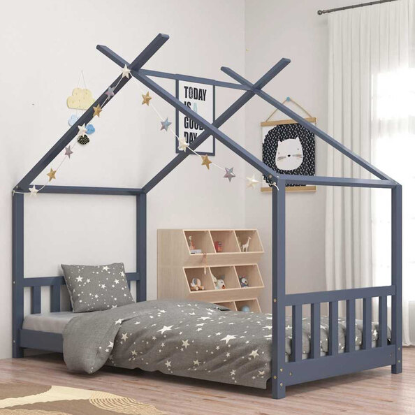 Alameda 70x140cm Wooden Children Daybed In Grey