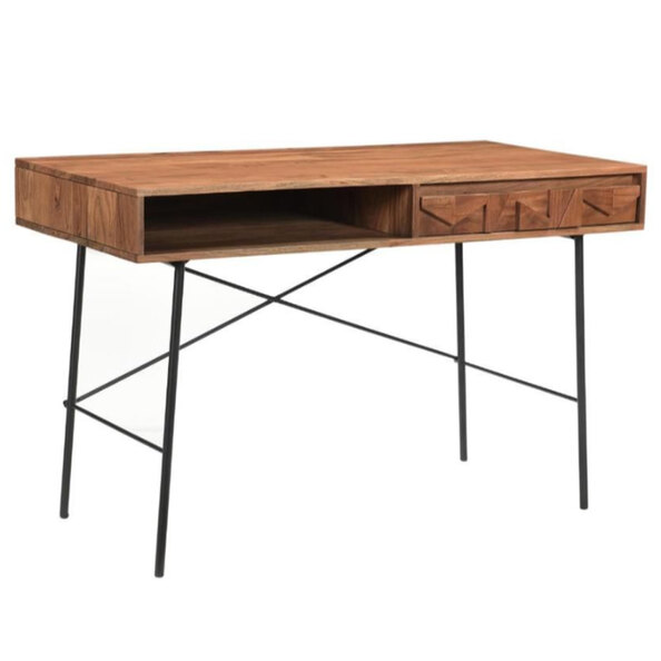 Albany Wooden Laptop Desk With 1 Drawer In Natural