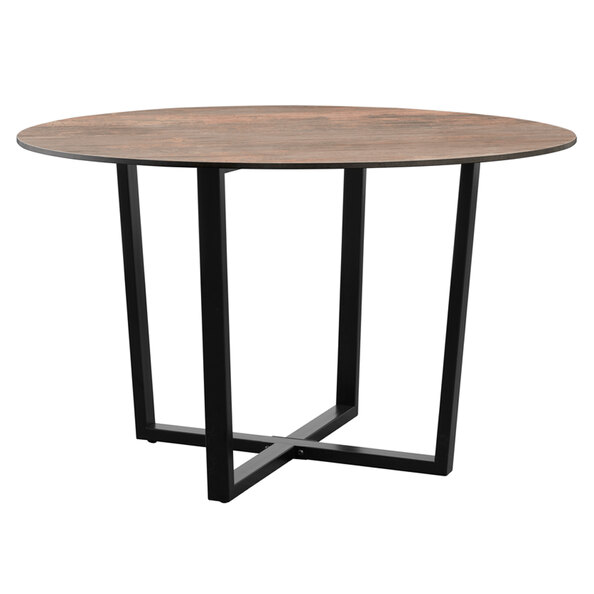 Aldgate Large Wooden Dining Table In Vintage Copper