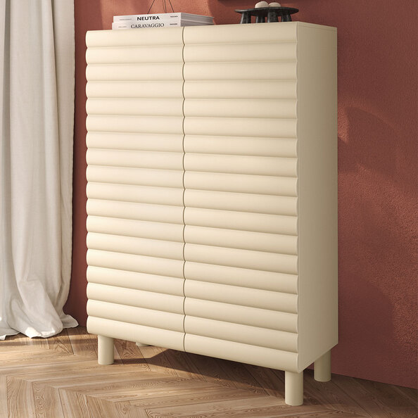 Aldria Wooden Storage Cabinet with 2 Doors in Talco