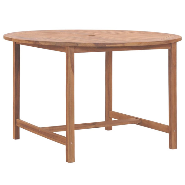 Alfresco Outdoor Round Solid Wood Dining Table in Teak