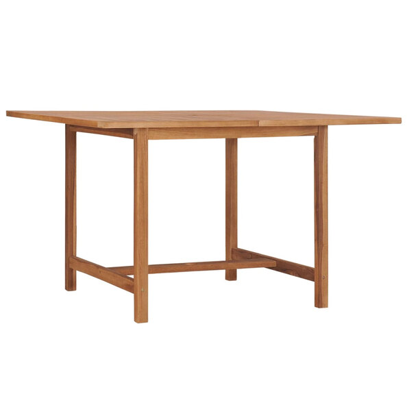Alfresco Outdoor Square Solid Wood Dining Table in Teak