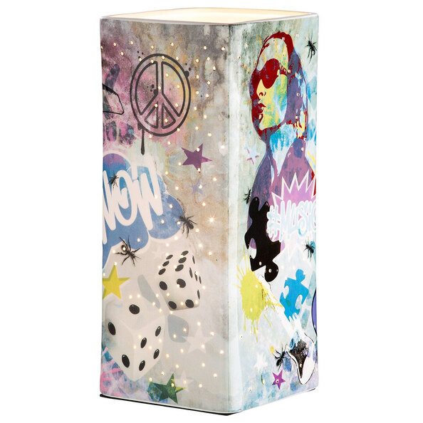 Allston Large Porcelain Table Lamp In Multicolored