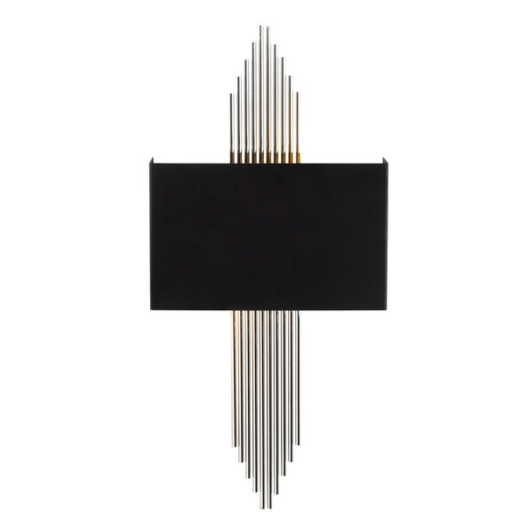 Alvion Metal Wall Light in Black and Silver