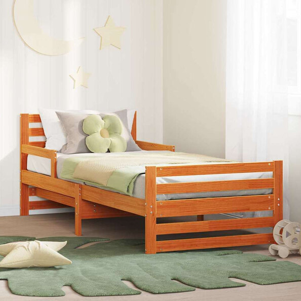 Anaheim Wooden Extendable Kids Bed In Brown