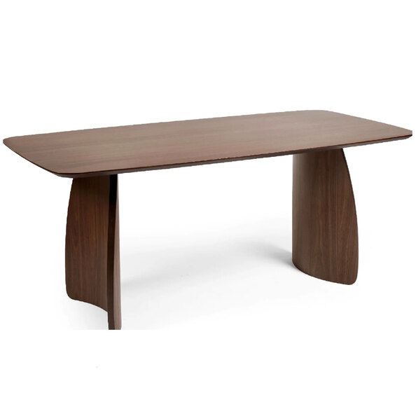 Argyle Wooden Rectangular Dining Table - Walnut