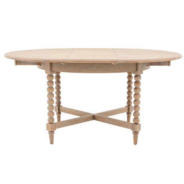 Arta Extending Wooden Dining Table Round In Natural