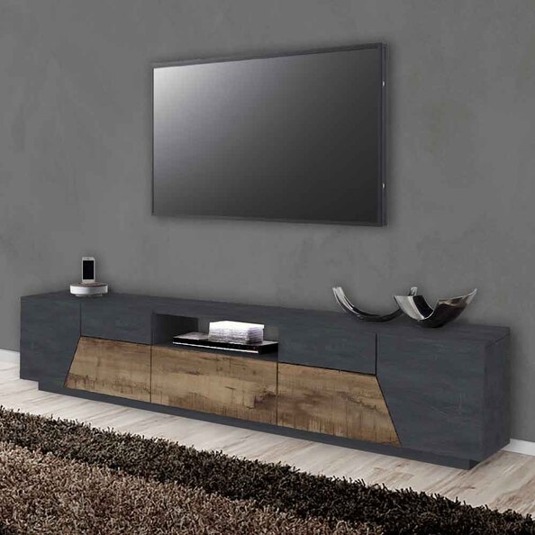 Astoria Small Wooden TV Stand In Report And Pereira Maple