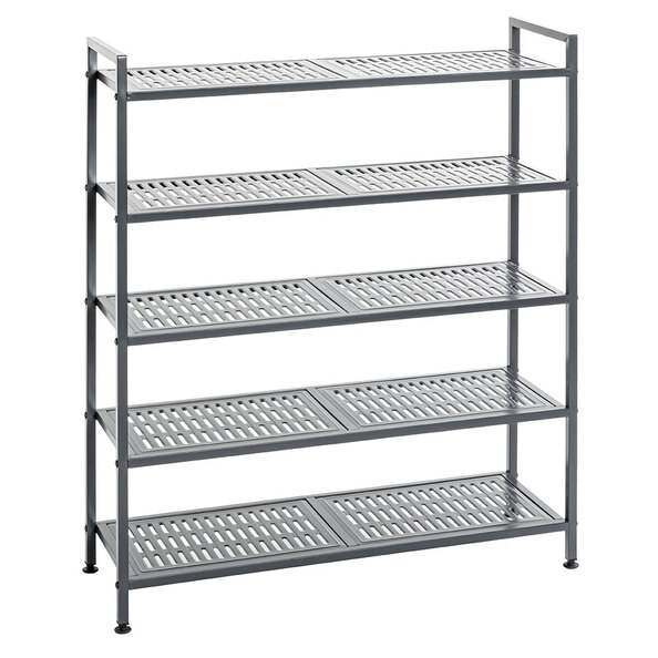 Atmore Metal Shoe Rack With 5 Shelves In Anthracite