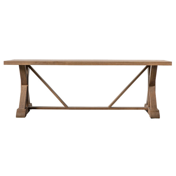 Attleboro Large Wooden Rectangular Dining Table In Oak