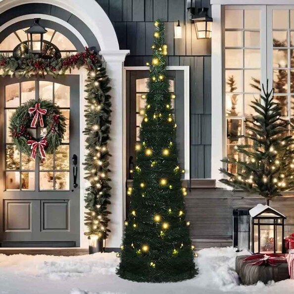 Aurelia 150cm PVC Artificial Pre-lit Christmas With LED - Green