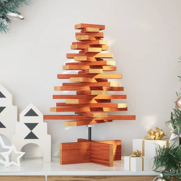 Aurelia 60cm Wooden Christmas Tree - Brown
