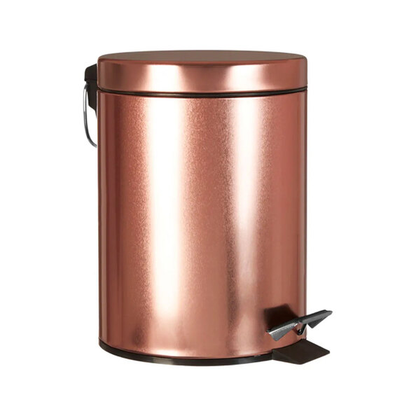 Aurora Metal 5000ml Pedal Bathroom Bin In Rose Gold