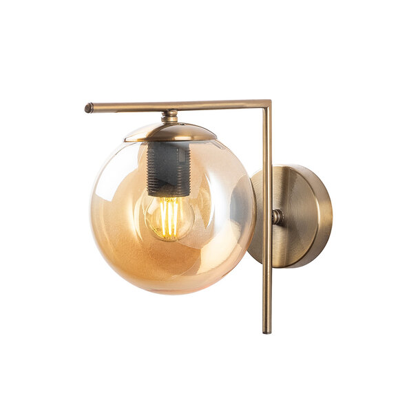 Avenor Metal Wall Light in Antique and Clear