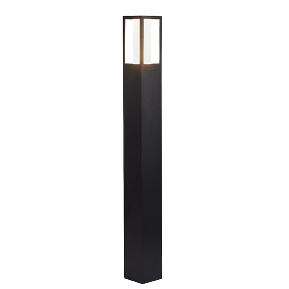 Avenue LED Polycarbonate Outdoor Post Light In Black