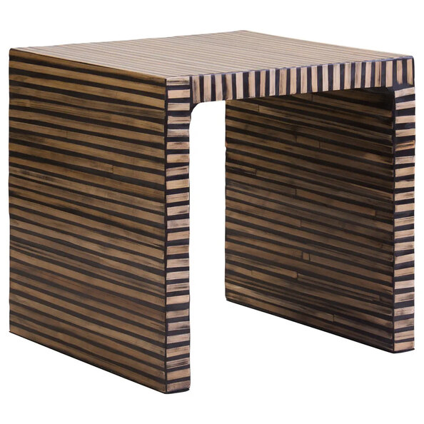 Baltimore Wooden Square Side Table In Natural
