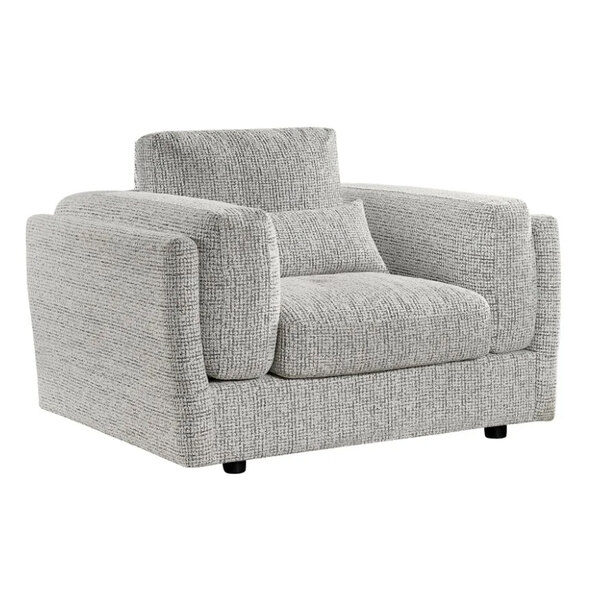 Barrie Fabric 1 Seater Sofa In Grey
