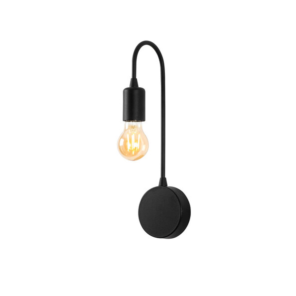 Baston Metal Wall Lamp in Black