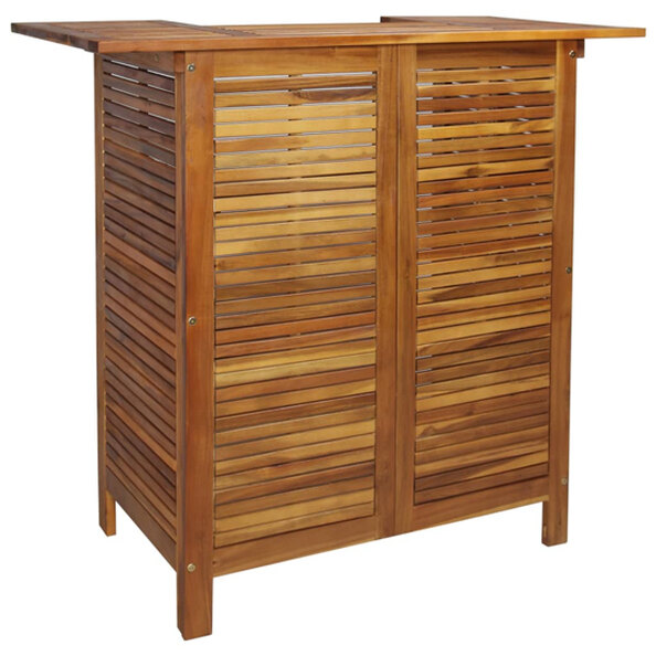 Beatriz Wooden Bar Table In Brown