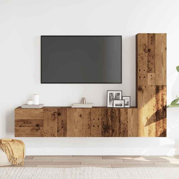 Beaumont 100cm Wooden 3 Piece Entertainment Unit In Brown