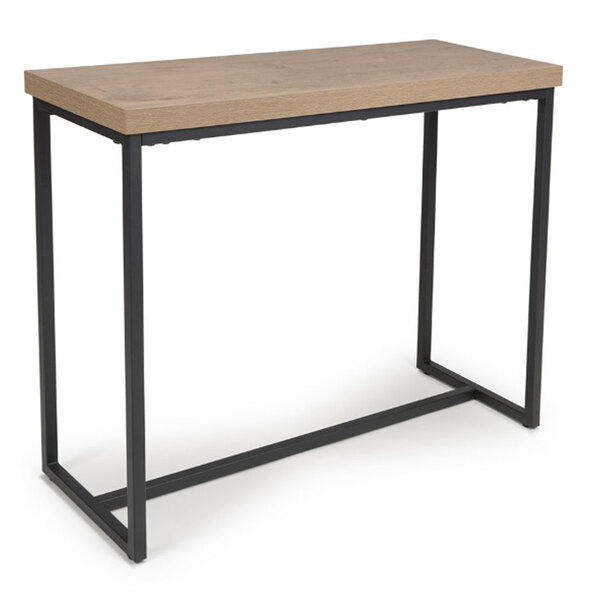 Beloit Wooden Rectangular Console Table In Rustic Oak