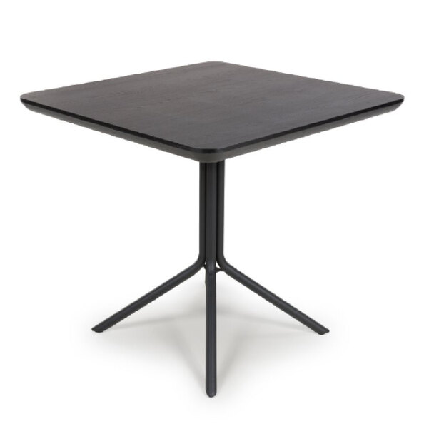 Beloit Wooden Square Dining Table In Black