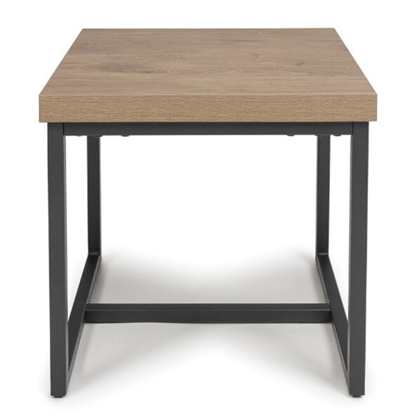 Beloit Wooden Square End Table In Rustic Oak