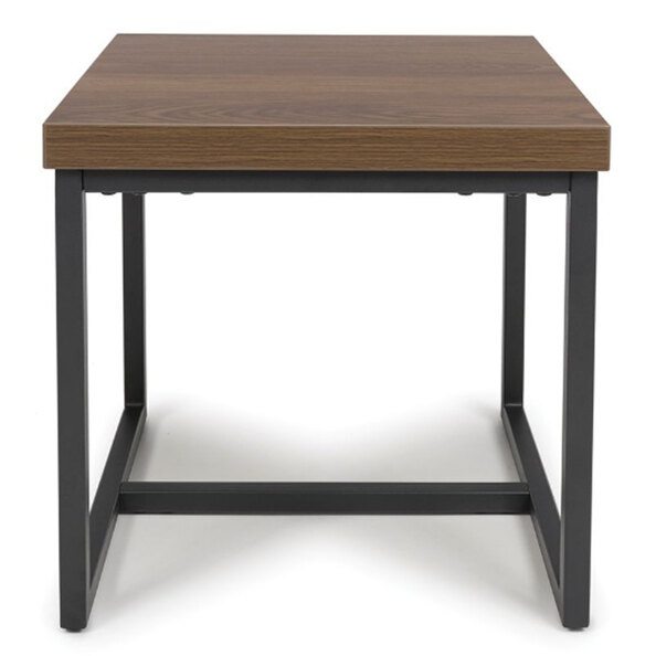 Beloit Wooden Square End Table In Smoked Oak