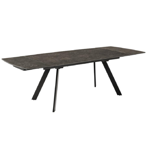 Belton Ceramic Extending Dining Table In Black