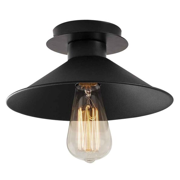Berceste Cone Metal Ceiling Light in Black
