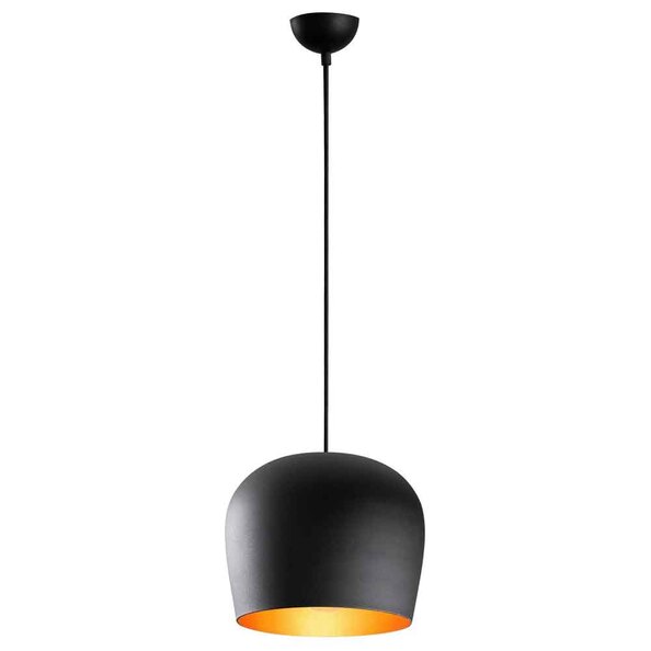 Berceste Metal Bell Ceiling Pendant Light in Black