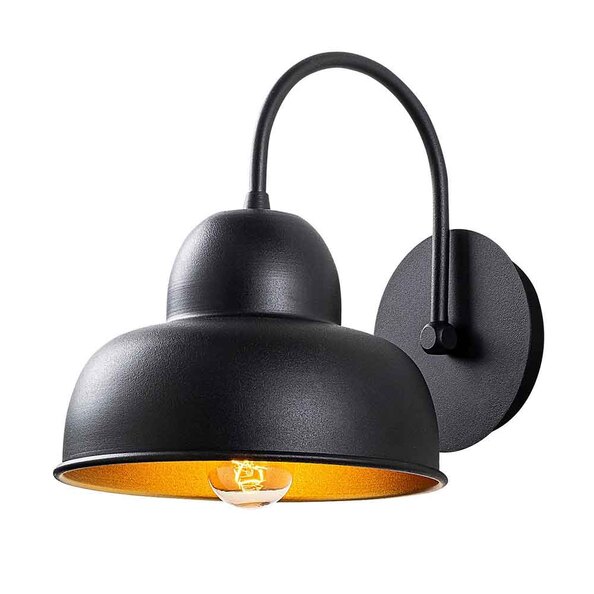 Berceste Metal Wall Light in Black