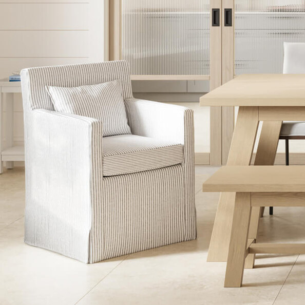 Biloxi Fabric Armchair - Grey