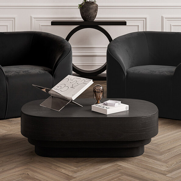 Biloxi Wooden Coffee Table - Black