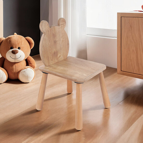 Borin Solid Pine Kids Chair in Oak