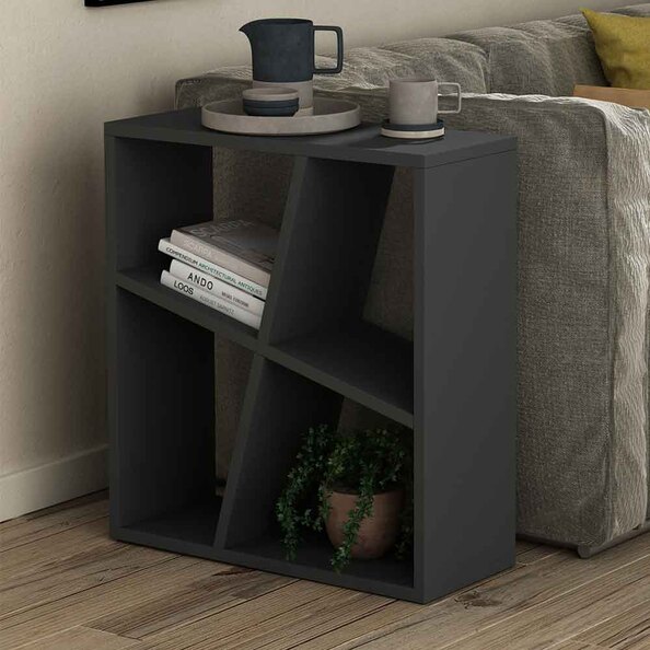 Briley Wooden Shelving Unit in Black