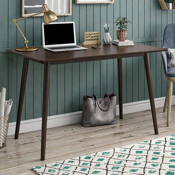 Brittan Wooden Laptop Desk In Walnut