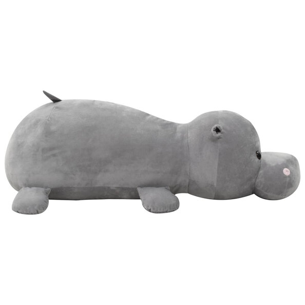 Bulverde Polyester Plush Hippo Cuddly Toy - Grey