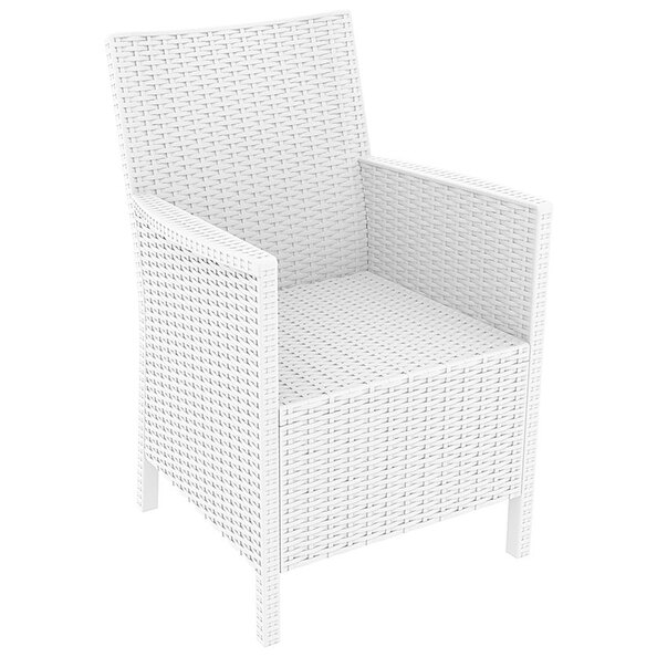 Camrose Rattan Outdoor Armchair In White