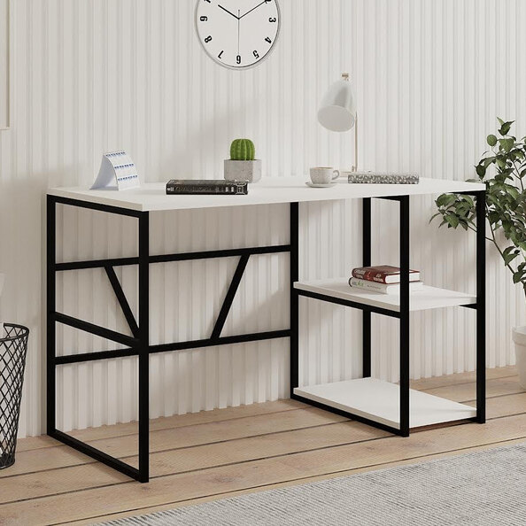 Caste Wooden Laptop Desk in White