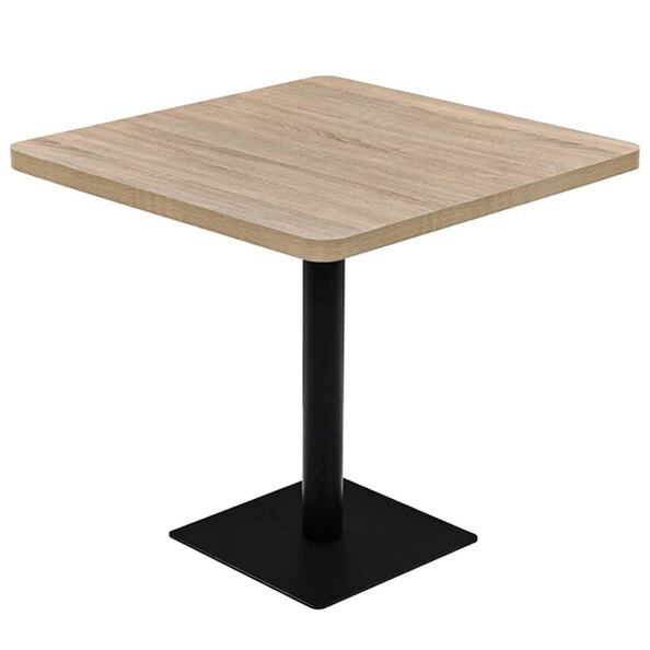 Causer Square Wooden Bistro Table In Oak