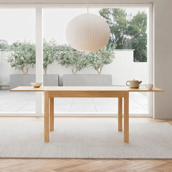 Cazeno Wooden Extending Dining Table in Oak