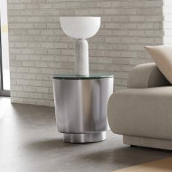 Cedartown Small Marble Top Coffee Table With Steel Base - Green Gutemala