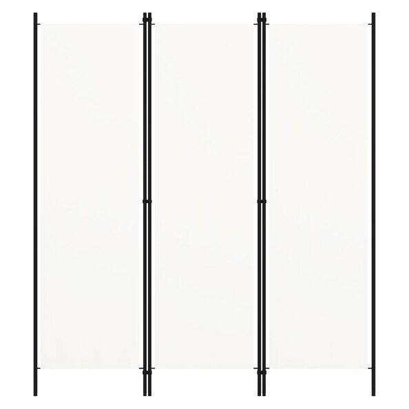 Celina Fabric 3 Panels 150cm x 180cm Room Divider In White